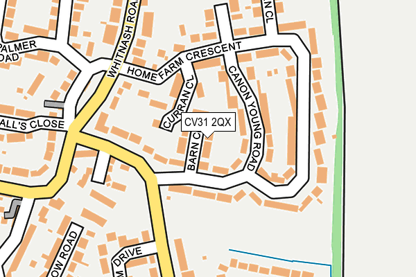 CV31 2QX map - OS OpenMap – Local (Ordnance Survey)