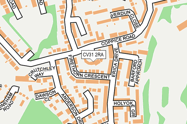 CV31 2RA map - OS OpenMap – Local (Ordnance Survey)