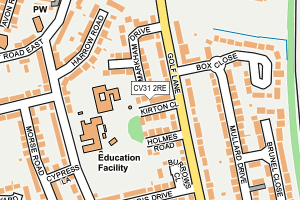 CV31 2RE map - OS OpenMap – Local (Ordnance Survey)
