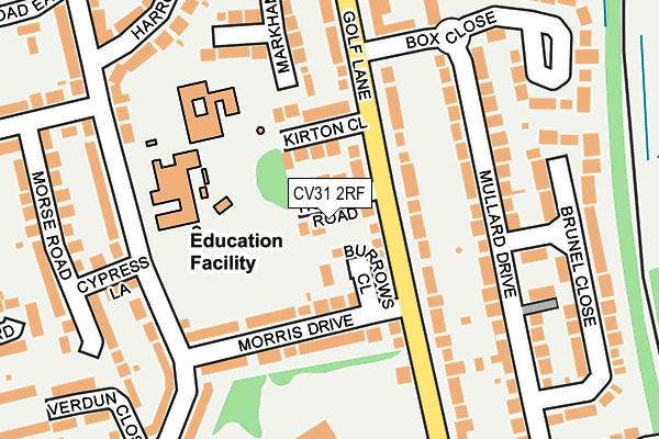 CV31 2RF map - OS OpenMap – Local (Ordnance Survey)