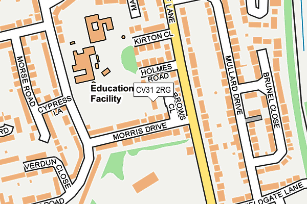 CV31 2RG map - OS OpenMap – Local (Ordnance Survey)