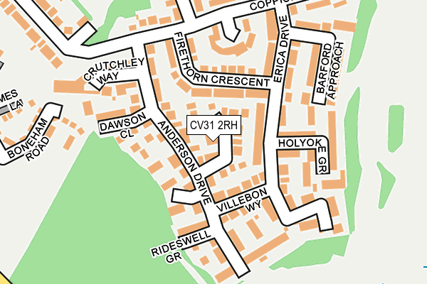 CV31 2RH map - OS OpenMap – Local (Ordnance Survey)
