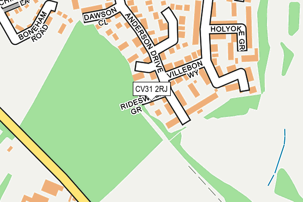 CV31 2RJ map - OS OpenMap – Local (Ordnance Survey)