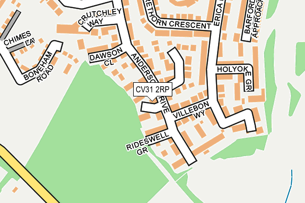 CV31 2RP map - OS OpenMap – Local (Ordnance Survey)