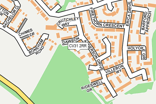 CV31 2RR map - OS OpenMap – Local (Ordnance Survey)