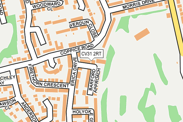 CV31 2RT map - OS OpenMap – Local (Ordnance Survey)