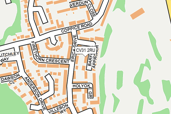 CV31 2RU map - OS OpenMap – Local (Ordnance Survey)