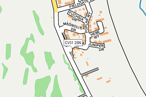 CV31 2SN map - OS OpenMap – Local (Ordnance Survey)