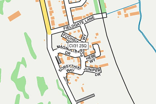CV31 2SQ map - OS OpenMap – Local (Ordnance Survey)
