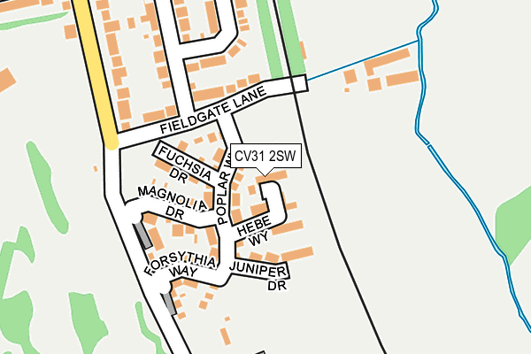 CV31 2SW map - OS OpenMap – Local (Ordnance Survey)