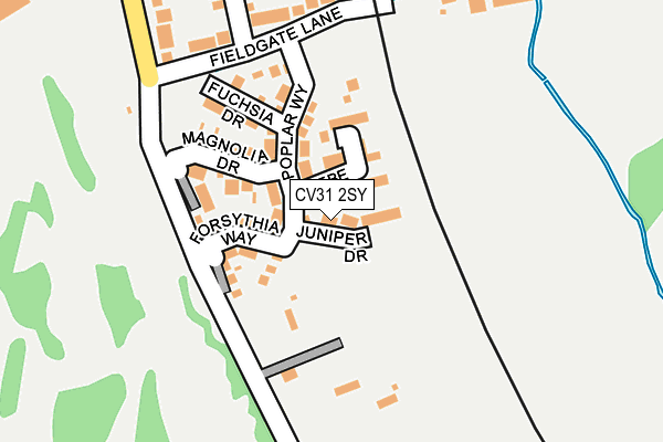CV31 2SY map - OS OpenMap – Local (Ordnance Survey)