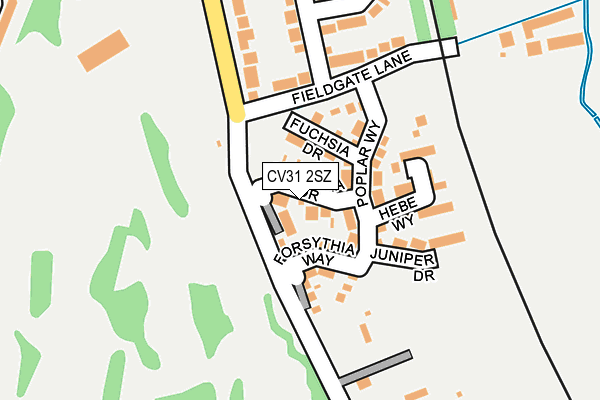 CV31 2SZ map - OS OpenMap – Local (Ordnance Survey)