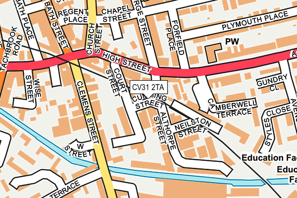 CV31 2TA map - OS OpenMap – Local (Ordnance Survey)