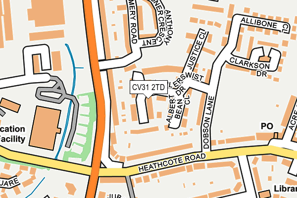 CV31 2TD map - OS OpenMap – Local (Ordnance Survey)