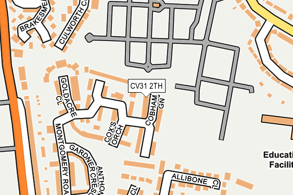 CV31 2TH map - OS OpenMap – Local (Ordnance Survey)