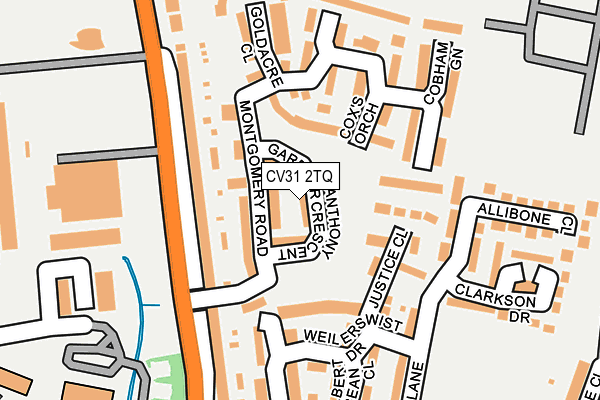 CV31 2TQ map - OS OpenMap – Local (Ordnance Survey)