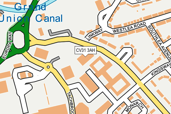 CV31 3AH map - OS OpenMap – Local (Ordnance Survey)