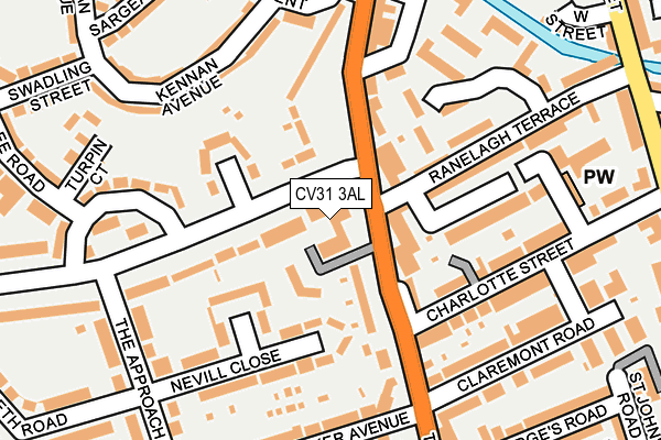 CV31 3AL map - OS OpenMap – Local (Ordnance Survey)