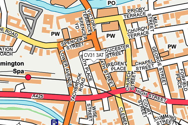 CV31 3AT map - OS OpenMap – Local (Ordnance Survey)