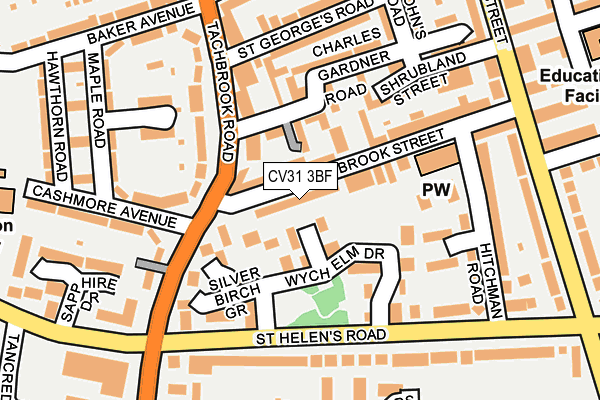 CV31 3BF map - OS OpenMap – Local (Ordnance Survey)