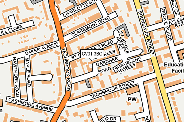 CV31 3BG map - OS OpenMap – Local (Ordnance Survey)