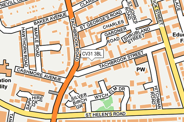 CV31 3BL map - OS OpenMap – Local (Ordnance Survey)
