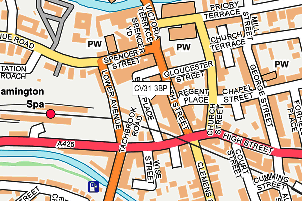 CV31 3BP map - OS OpenMap – Local (Ordnance Survey)