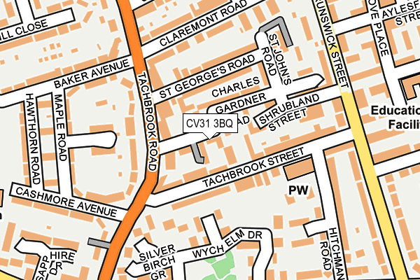 CV31 3BQ map - OS OpenMap – Local (Ordnance Survey)