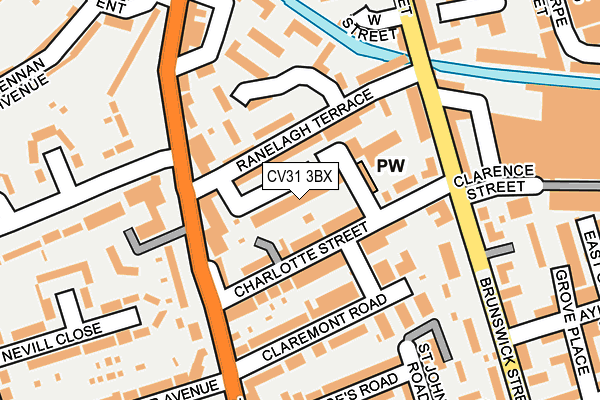 CV31 3BX map - OS OpenMap – Local (Ordnance Survey)
