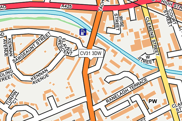 CV31 3DW map - OS OpenMap – Local (Ordnance Survey)