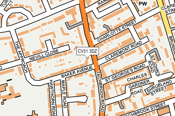 CV31 3DZ map - OS OpenMap – Local (Ordnance Survey)