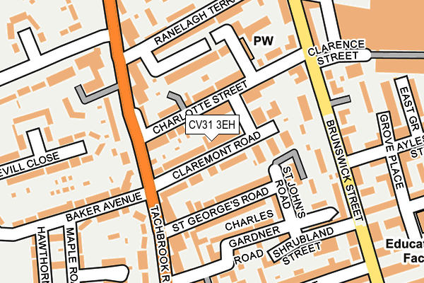 CV31 3EH map - OS OpenMap – Local (Ordnance Survey)