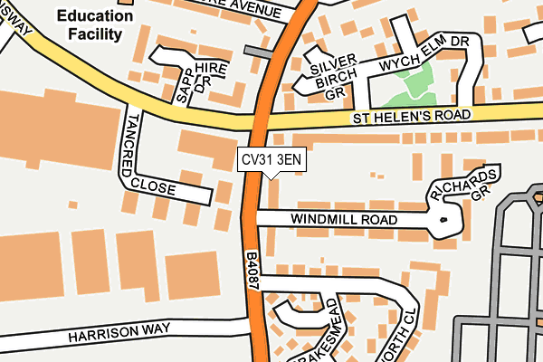 CV31 3EN map - OS OpenMap – Local (Ordnance Survey)