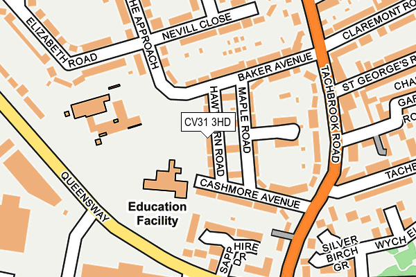 CV31 3HD map - OS OpenMap – Local (Ordnance Survey)