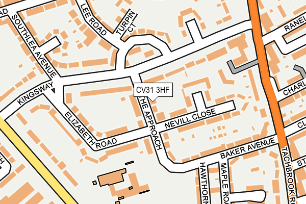 CV31 3HF map - OS OpenMap – Local (Ordnance Survey)