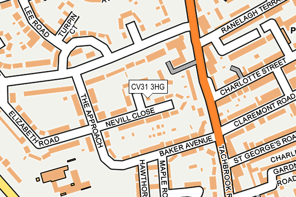 CV31 3HG map - OS OpenMap – Local (Ordnance Survey)