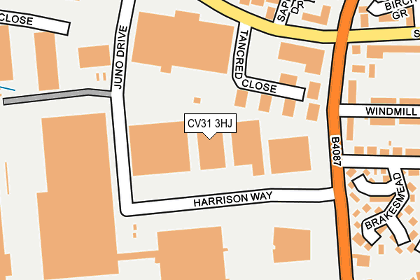 CV31 3HJ map - OS OpenMap – Local (Ordnance Survey)