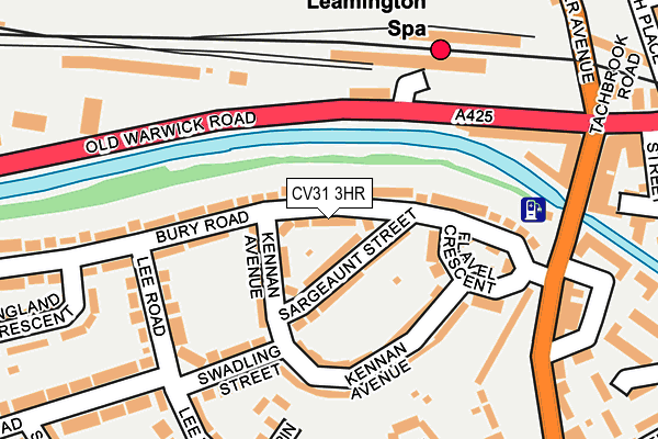 CV31 3HR map - OS OpenMap – Local (Ordnance Survey)