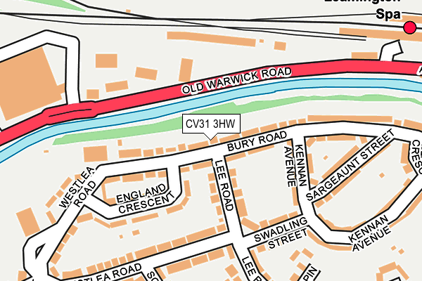 CV31 3HW map - OS OpenMap – Local (Ordnance Survey)