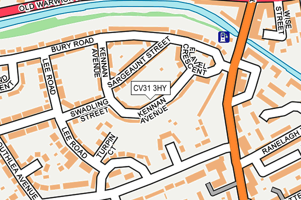 CV31 3HY map - OS OpenMap – Local (Ordnance Survey)
