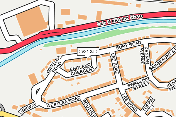 CV31 3JD map - OS OpenMap – Local (Ordnance Survey)