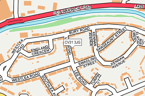 CV31 3JG map - OS OpenMap – Local (Ordnance Survey)