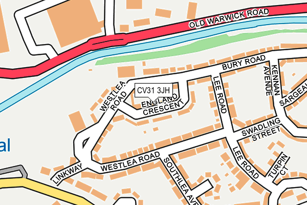 CV31 3JH map - OS OpenMap – Local (Ordnance Survey)