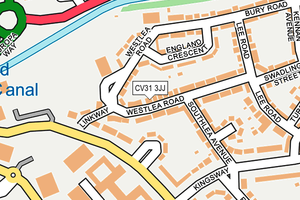CV31 3JJ map - OS OpenMap – Local (Ordnance Survey)