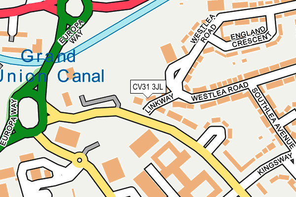 CV31 3JL map - OS OpenMap – Local (Ordnance Survey)