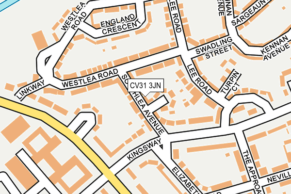 CV31 3JN map - OS OpenMap – Local (Ordnance Survey)