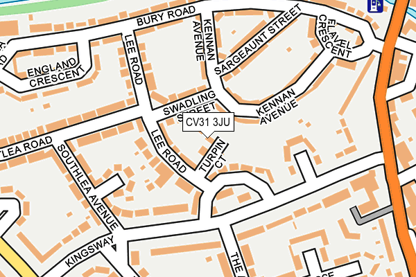 CV31 3JU map - OS OpenMap – Local (Ordnance Survey)