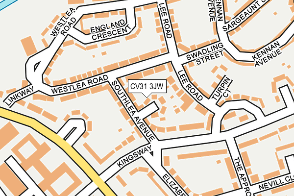 CV31 3JW map - OS OpenMap – Local (Ordnance Survey)