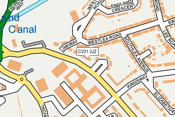 CV31 3JZ map - OS OpenMap – Local (Ordnance Survey)