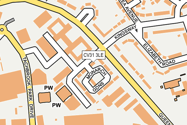 CV31 3LE map - OS OpenMap – Local (Ordnance Survey)